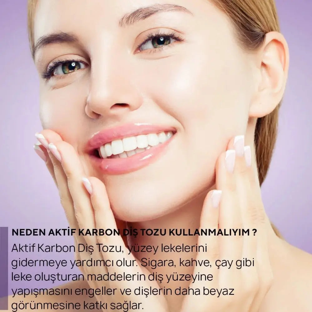 Mor Karbon Diş Beyazlatma Seti (Mor Karbon Diş Macunu ve Tozu) smiletheraphytr