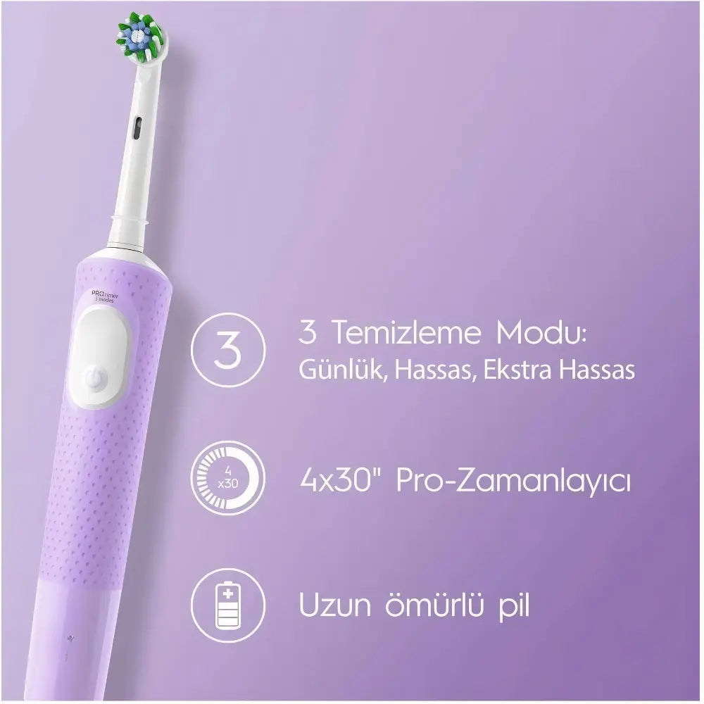 SmileTheraphy Pro Cross Action Şarjlı Diş Fırçası - Lila smiletheraphytr
