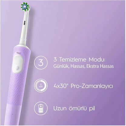 SmileTheraphy Pro Cross Action Şarjlı Diş Fırçası - Lila smiletheraphytr