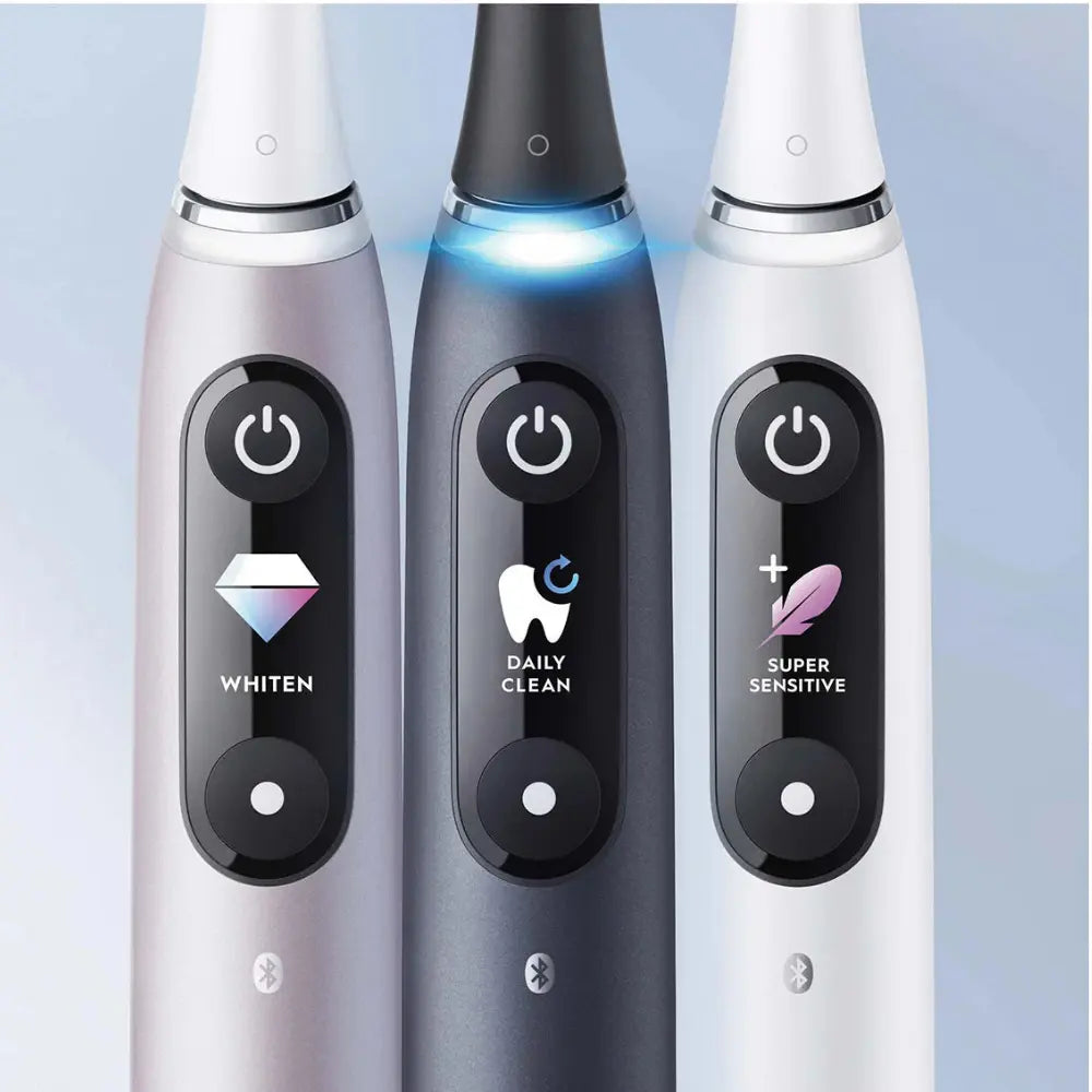 iO - 9 - Siyah/Pembe 2'li Şarjlı Diş Fırçası Seti smiletheraphytr